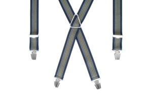 Bretelles Larges en X Parallèle Gris Vert